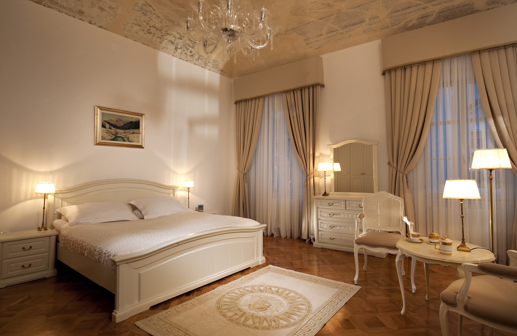Bedroom in the Antiq Palace Hotel and Spa.