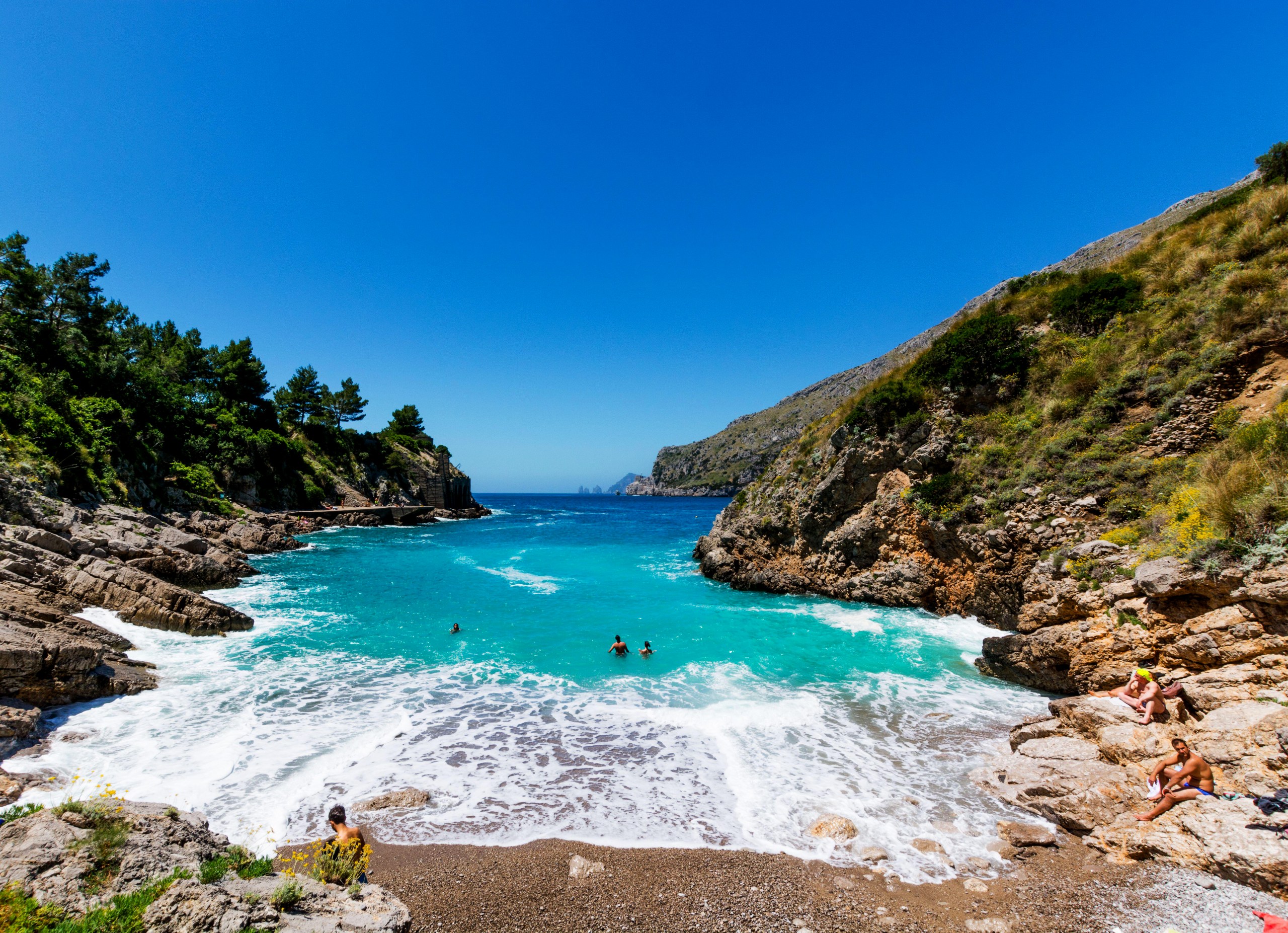 Scenic bay near Nerano in the Amalfi Coast