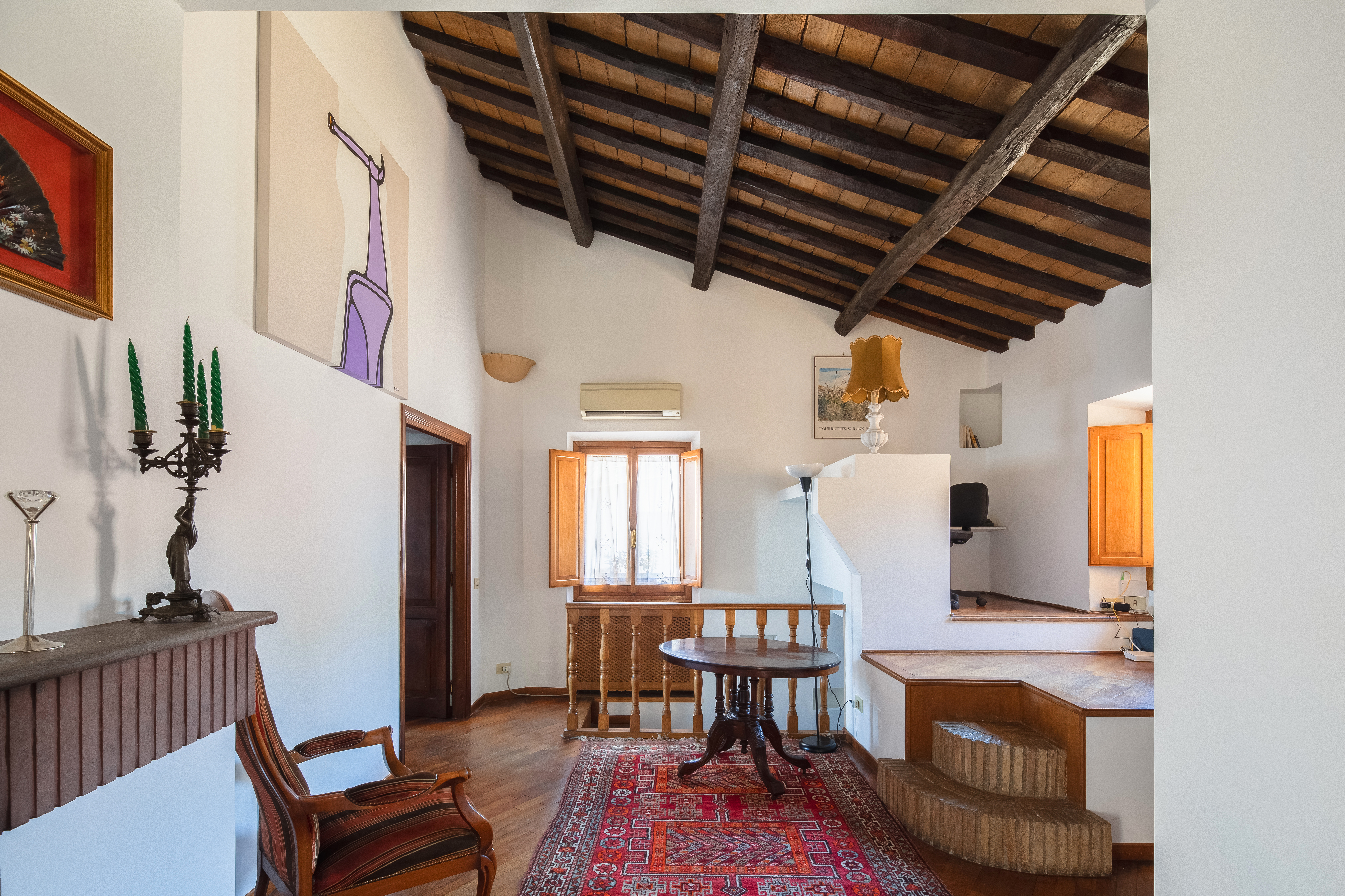 Charming bright penthouse apartment near Piazza Navona.
