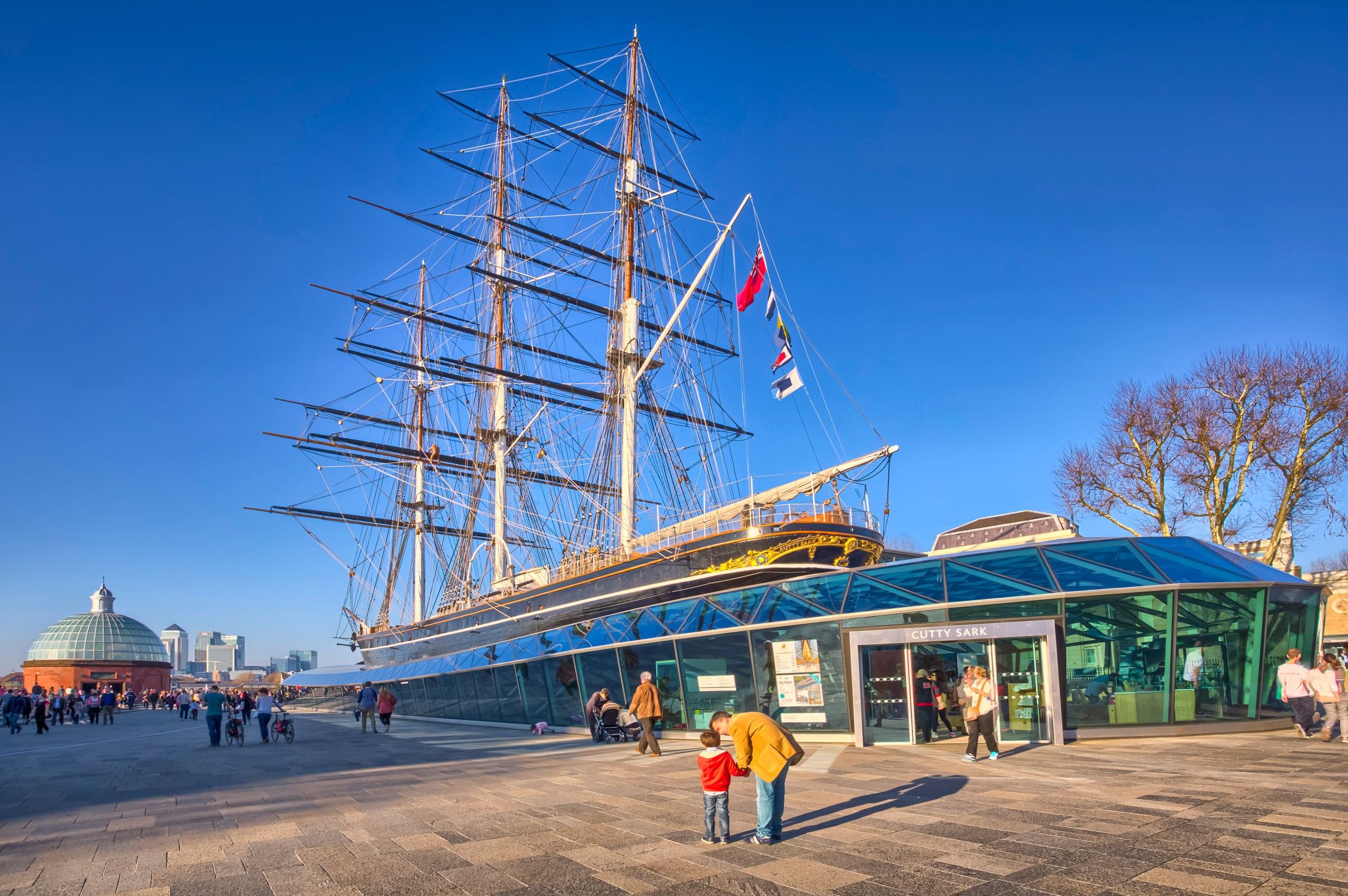 The Cutty Sark, a historical ship in Greenwich