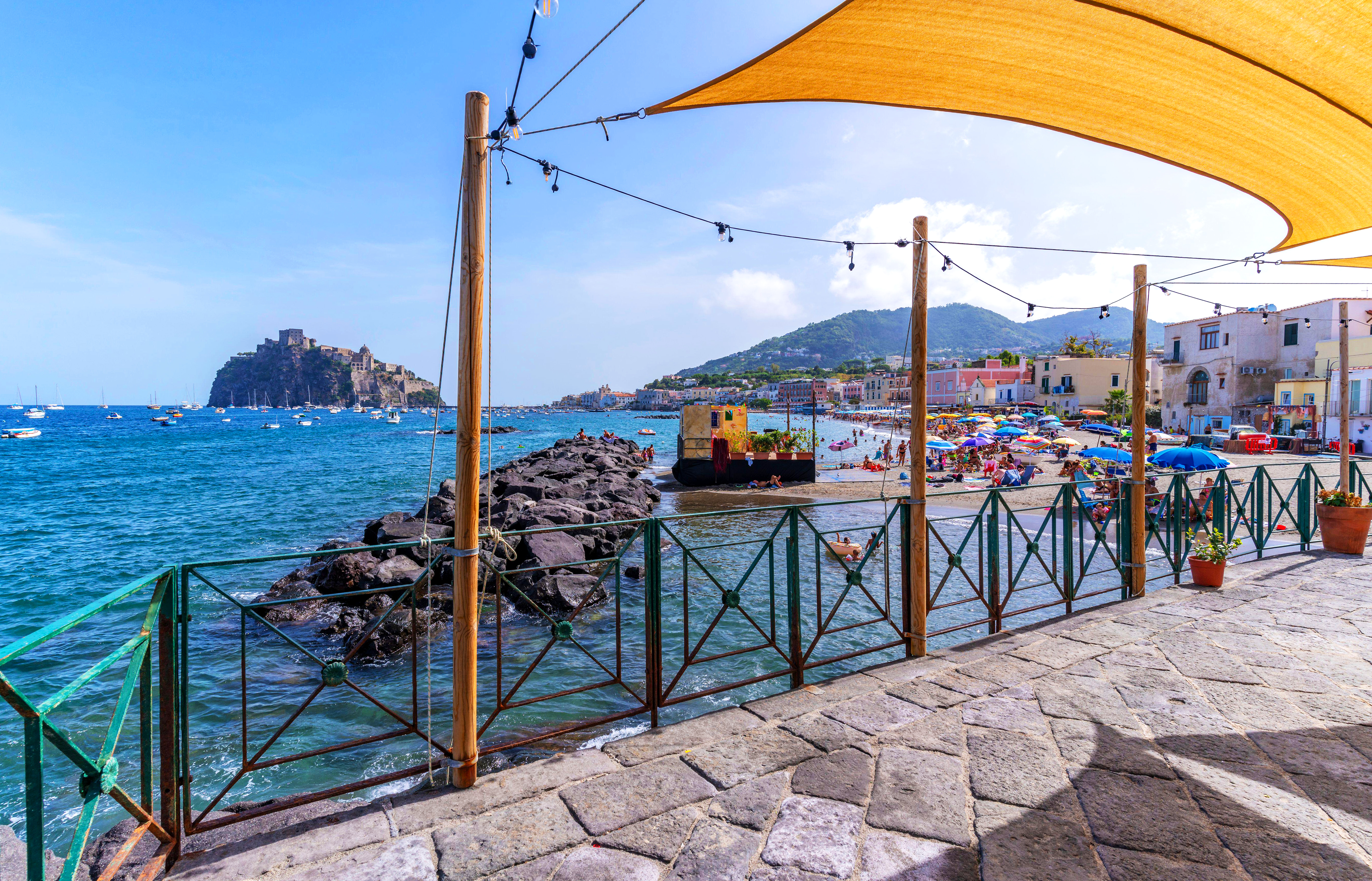 Ischia, a popular beach destination in Italy