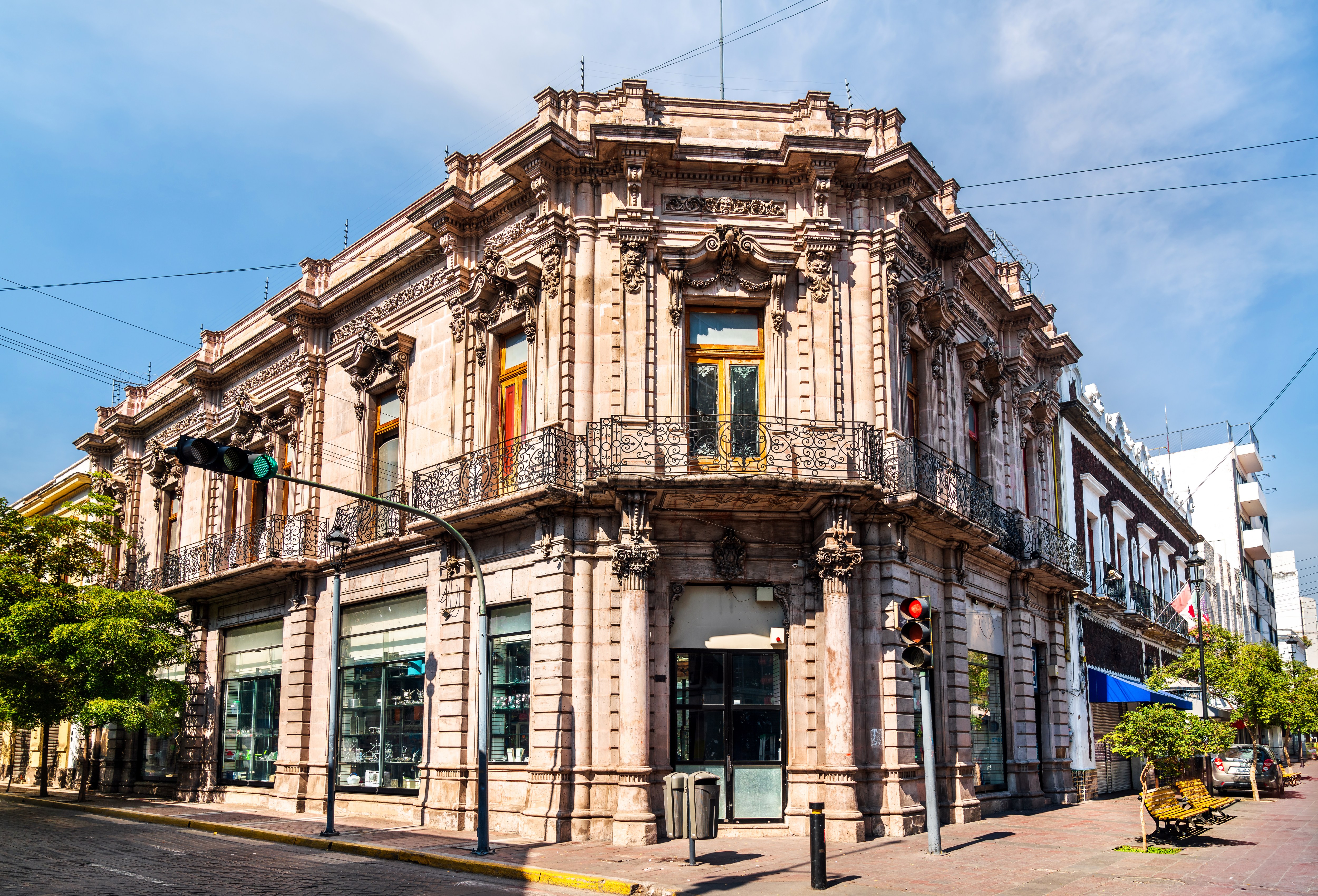Traditional architecture in the old town of Guadalajara, Mexico, one of the host cities for the 2026 FIFA World Cup