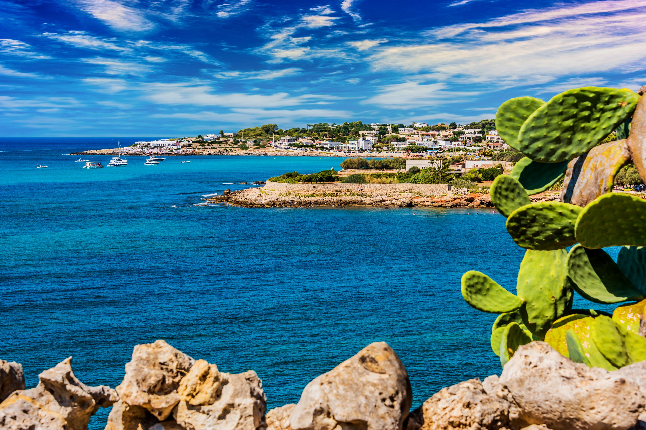Beautiful coastline in Puglia near Santa Maria di Leuca