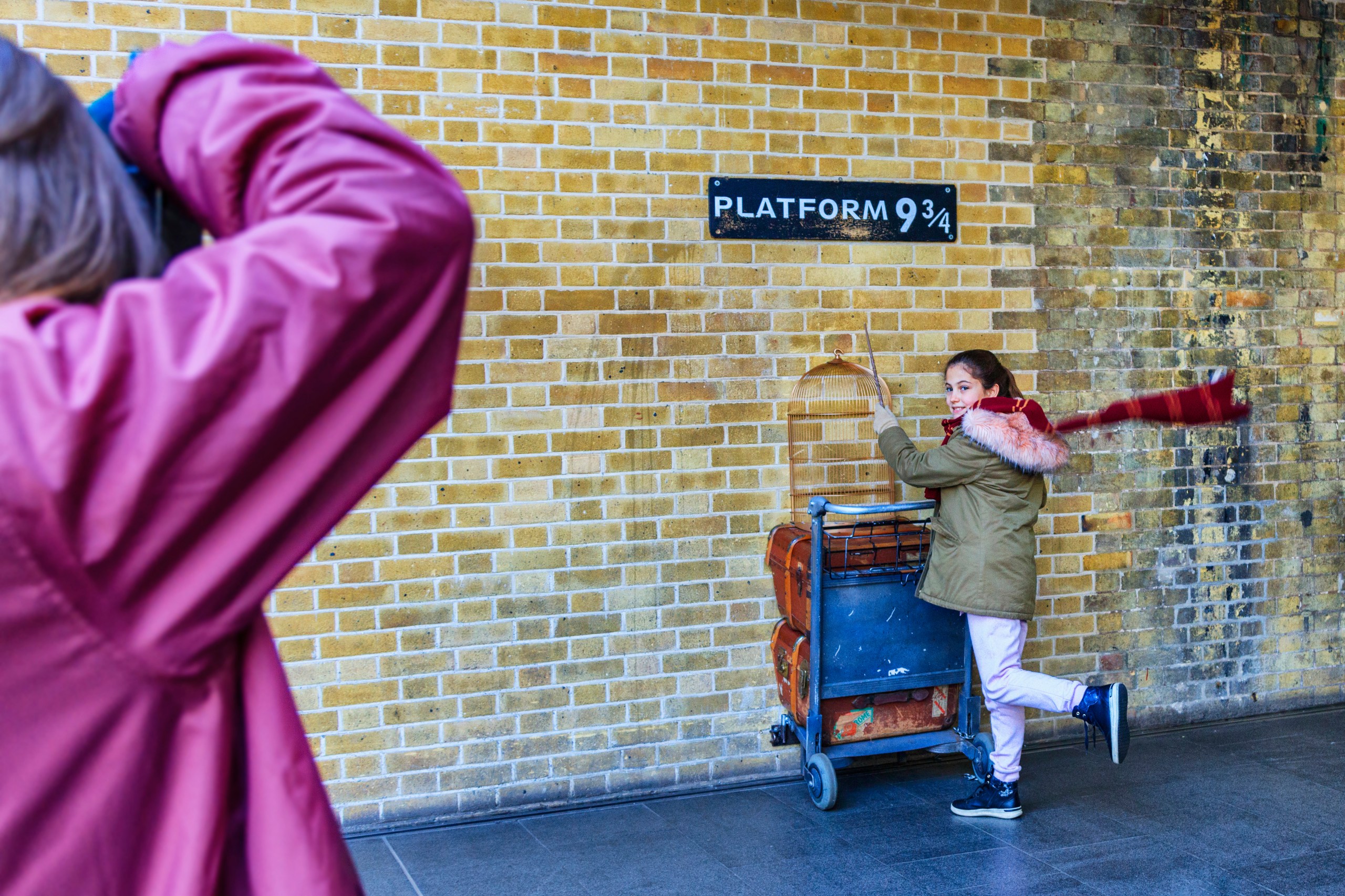 Harry Potter excitement at King's Cross Station