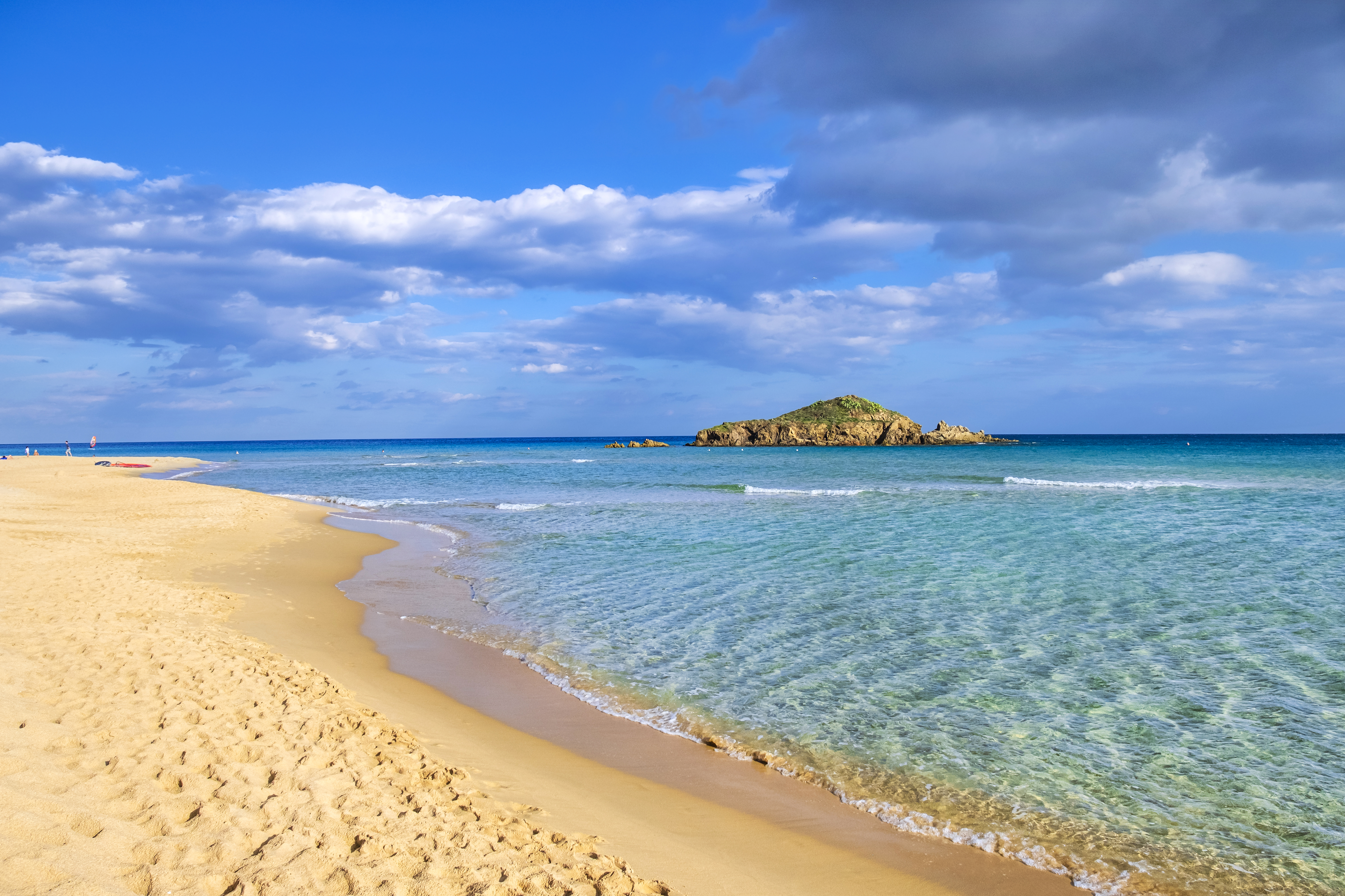 Su Giudeu beach in Sardinia