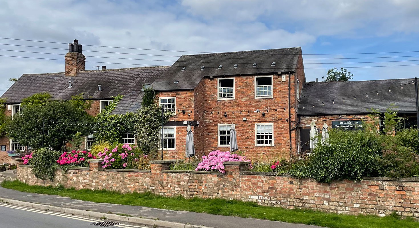 The Ship Inn, a traditional pub in Acaster Malbis, North Yorkshire.