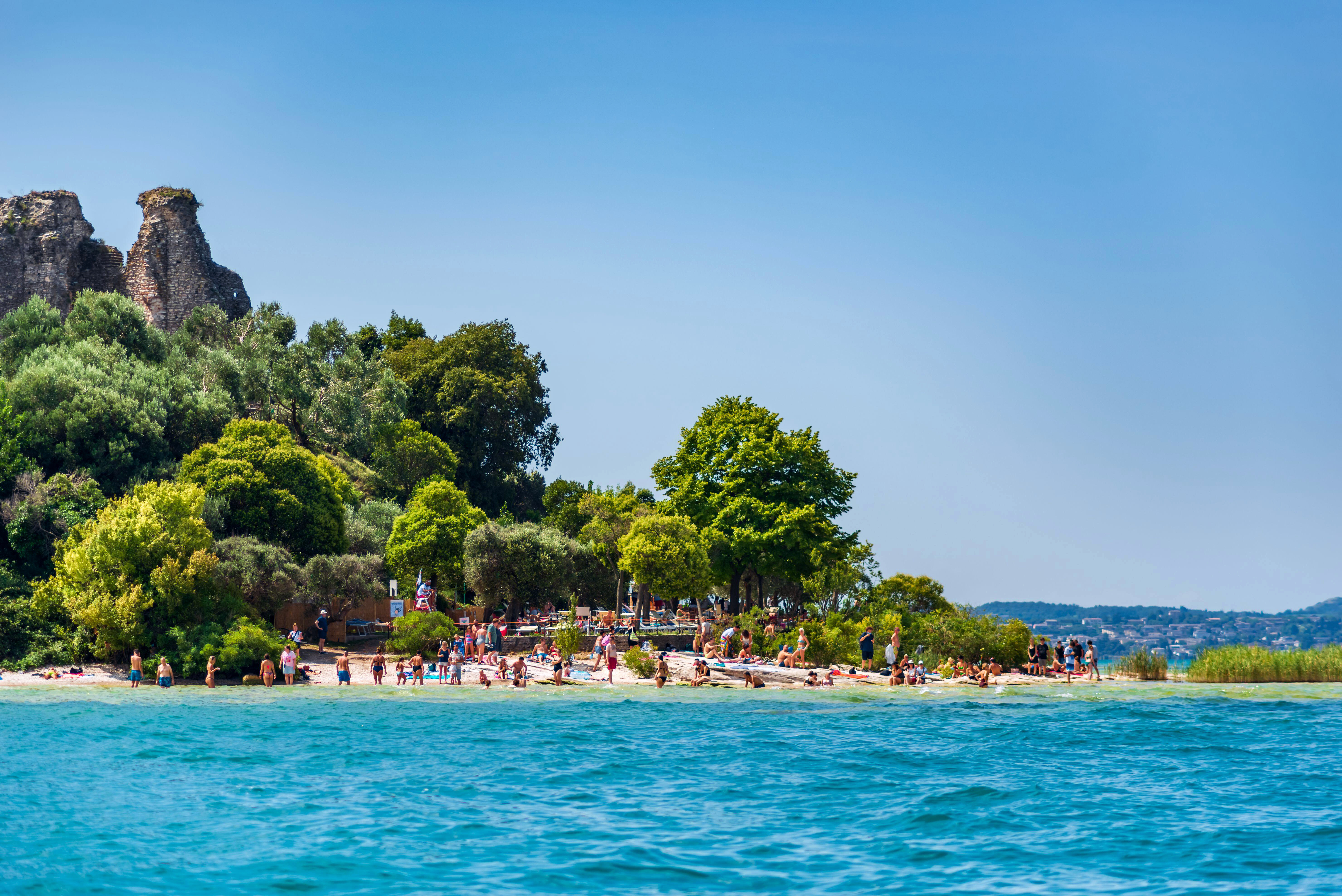 Jamaica beach on stunning Lake Garda